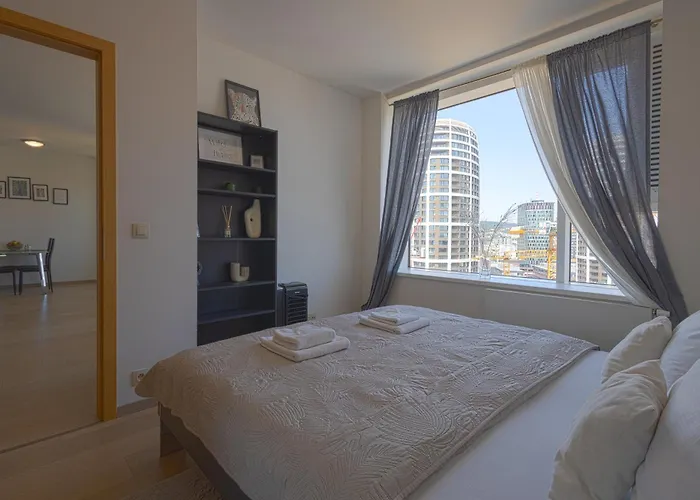 Skau Panorama Family & Business Apartment City View Free Parking